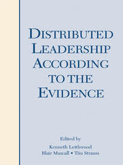 Distributed Leadership According to the Evidence book cover