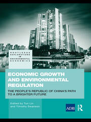 Economic Growth and Environmental Regulation: The People's Republic of China's Path to a Brighter Future book cover