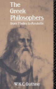 The Greek Philosophers: From Thales to Aristotle book cover