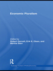 Economic Pluralism book cover
