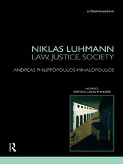 Niklas Luhmann: Law, Justice, Society book cover