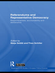 Referendums and Representative Democracy: Responsiveness, Accountability and Deliberation book cover