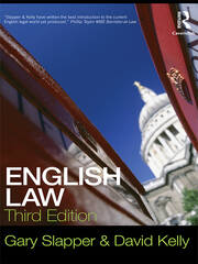 English Law book cover