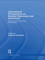 International Perspectives on Student Outcomes and Homework: Family-School-Community Partnerships book cover