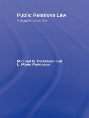 Public Relations Law: A Supplemental Text book cover