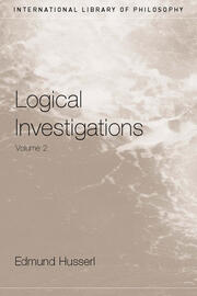 Logical Investigations Volume 2 book cover