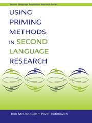 Using Priming Methods in Second Language Research book cover