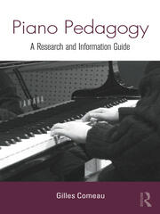 Piano Pedagogy: A Research and Information Guide book cover
