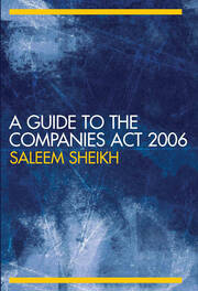 A Guide to The Companies Act 2006 book cover