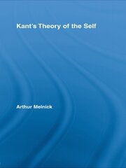 Kant’s Theory of the Self book cover