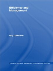 Efficiency and Management book cover