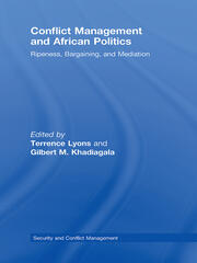 Conflict Management and African Politics: Ripeness, Bargaining, and Mediation book cover