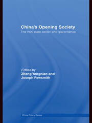 China's Opening Society: The Non-State Sector and Governance book cover