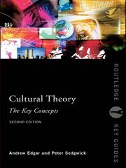 Cultural Theory: The Key Concepts book cover