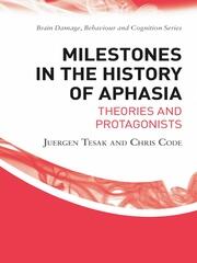 Milestones in the History of Aphasia: Theories and Protagonists book cover
