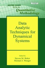 Data Analytic Techniques for Dynamical Systems book cover