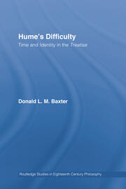 Hume's Difficulty: Time and Identity in the Treatise book cover