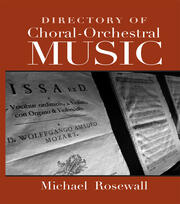 Directory of Choral-Orchestral Music book cover