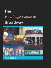 Routledge Guide to Broadway book cover