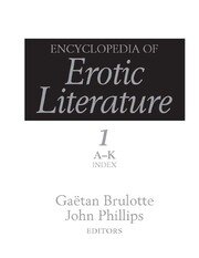 Encyclopedia of Erotic Literature book cover