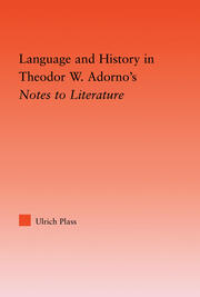 Language and History in Adorno's Notes to Literature book cover