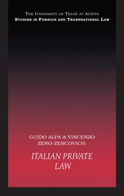 PB Direct Italian Private Law book cover