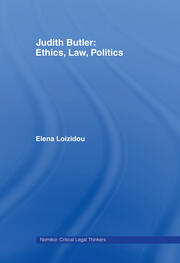 Judith Butler: Ethics, Law, Politics book cover