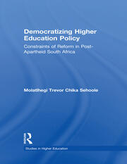 Democratizing Higher Education Policy: Constraints of Reform in Post-Apartheid South Africa book cover
