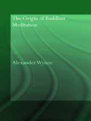 The Origin of Buddhist Meditation book cover