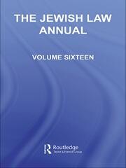 The Jewish Law Annual Volume 16 book cover