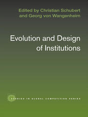 Evolution and Design of Institutions book cover