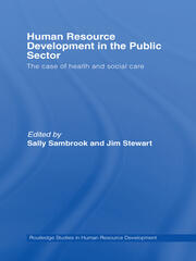 Human Resource Development in the Public Sector: The Case of Health and Social Care book cover