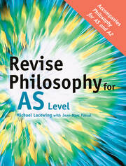 Revise Philosophy for AS Level book cover