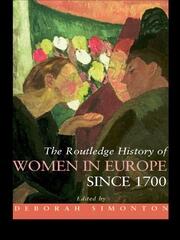 The Routledge History of Women in Europe since 1700 book cover