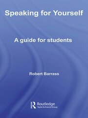 Speaking for Yourself: A Guide for Students book cover