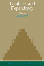 Disability And Dependency book cover