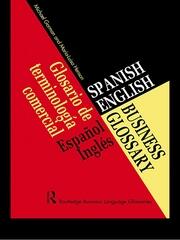 Spanish/English Business Glossary book cover
