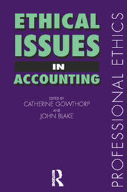Ethical Issues in Accounting book cover