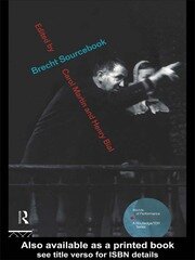 Brecht Sourcebook book cover