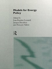 Models for Energy Policy book cover