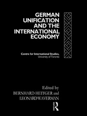 German Unification and the International Economy book cover