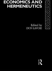 Economics and Hermeneutics book cover