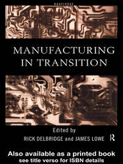 Manufacturing in Transition book cover