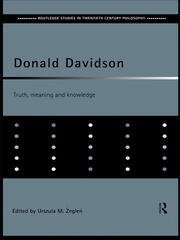 Donald Davidson: Truth, Meaning and Knowledge book cover