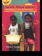 South Africa Reborn: Building A New Democracy book cover