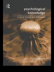 Psychological Knowledge: A Social History and Philosophy book cover