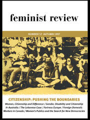 Citizenship: Pushing the Boundaries: Feminist Review, Issue 57 book cover