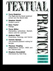 Textual Practice: Volume 8, Issue 1 book cover