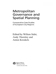 Metropolitan Governance and Spatial Planning: Comparative Case Studies of European City-Regions book cover
