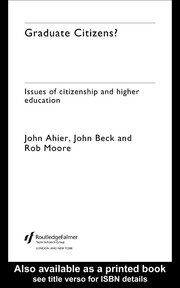 Graduate Citizens: Issues of Citizenship and Higher Education book cover
